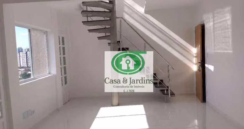 Cobertura com 2 dormitórios à venda, 140 m² - Vila Belmiro - Santos/SP