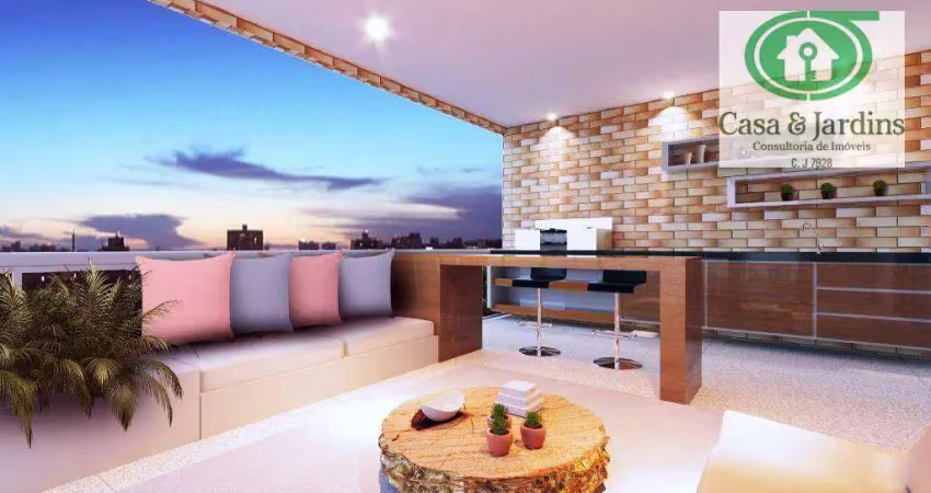 Apartamento com 3 dormitórios à venda, 103 m² por R$ 1.124.843,00 - Vila Alzira - Guarujá/SP