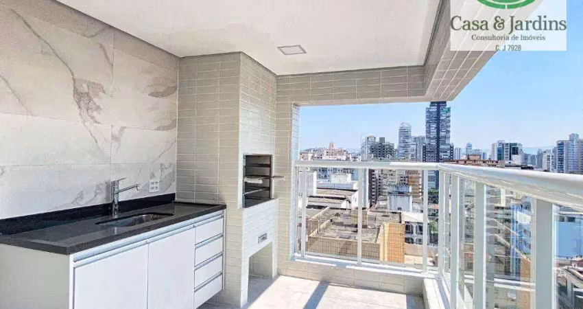 Apartamento com 2 dormitórios à venda, 82 m² por R$ 879.000,00 - Aparecida - Santos/SP