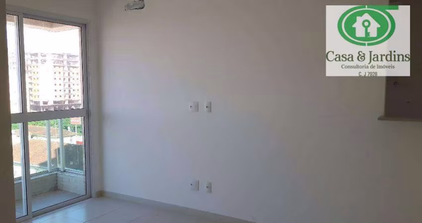 Apartamento com 1 dormitório para alugar, 51 m² por R$ 3.900,00/mês - Pompéia - Santos/SP
