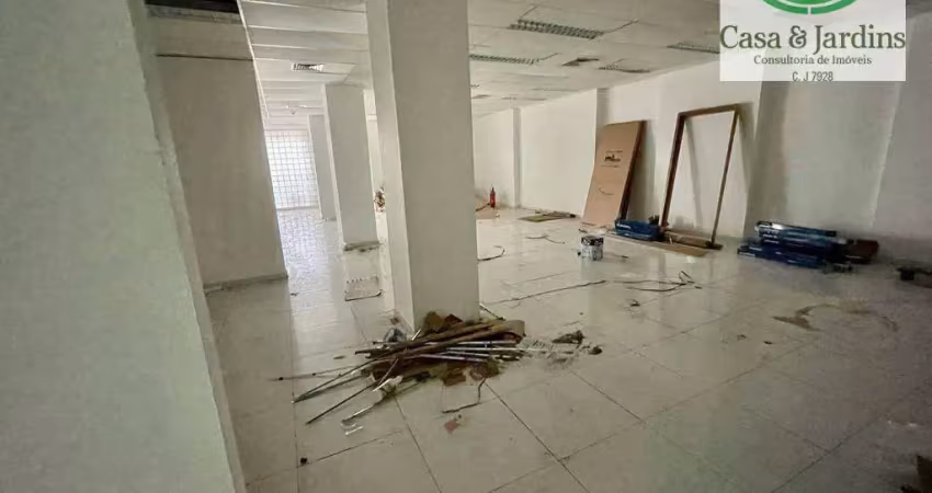 Ótimo e amplo conjunto de salas comerciais (térreo), no edifício luiz suplicy para locação - centro - santos, sp