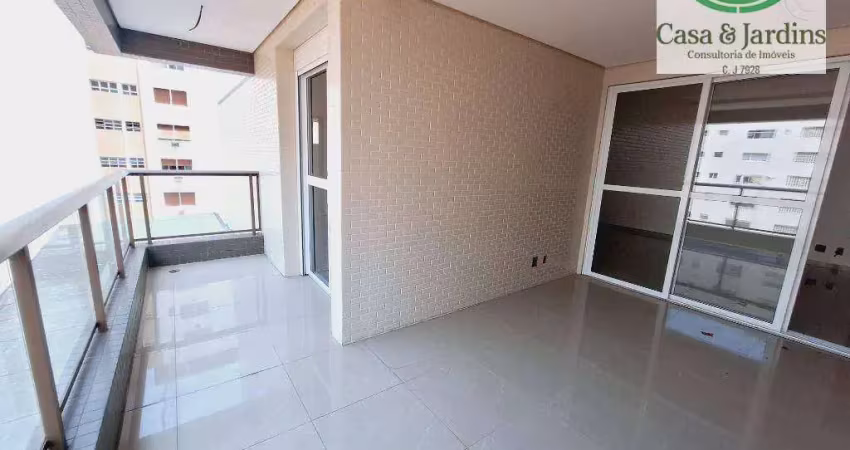 Apartamento com 2 dormitórios à venda, 128 m² por r$ 1.650.000,00 - aparecida - santos/sp