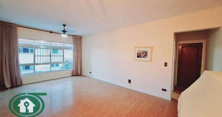 Pompeia - Apartamento c/ 120 m2 área útil - Garagem demarcada - Santos