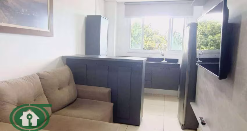 Apartamento de 1 dormitório finamente mobiliado em santos - px. av. conselheiro nébias