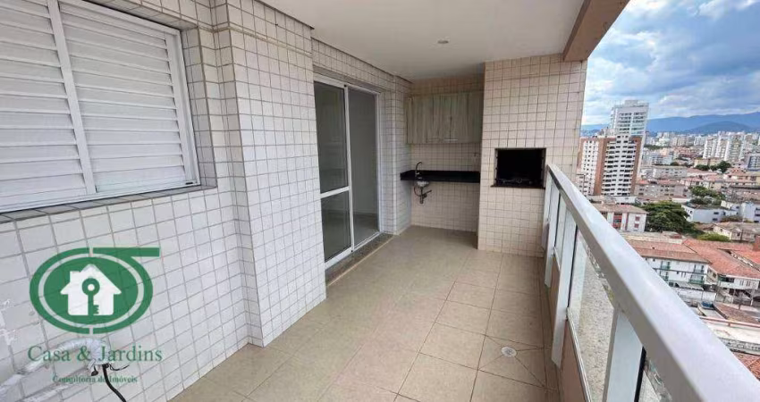 Apartamento com 3 dormitórios para alugar, 91 m² por R$ 5.000,00/mês - Ponta da Praia - Santos/SP