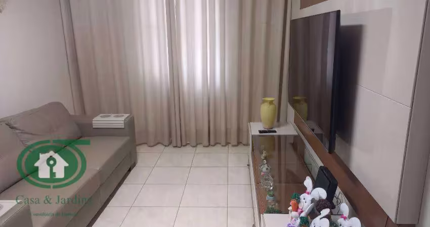 Apto em santos, boqueirão modernizado, com 1 dormitório sala coz. banheiro e a, serviço
