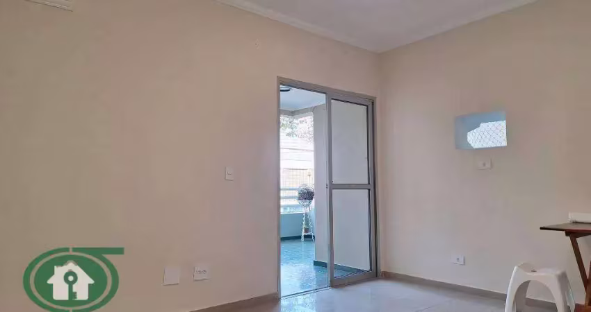 Apartamento  2 dormitórios para alugar, 50 m² - canal 3 - santos/sp