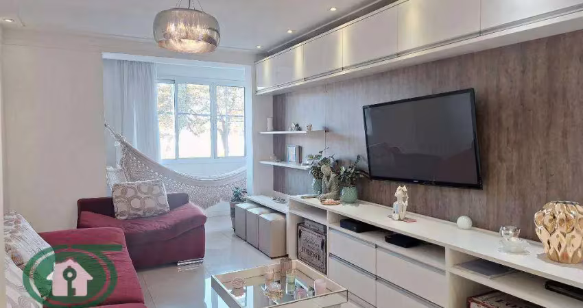 Apartamento frente mar 3 dormitórios à venda, 121 m²  - boqueirão - santos/sp