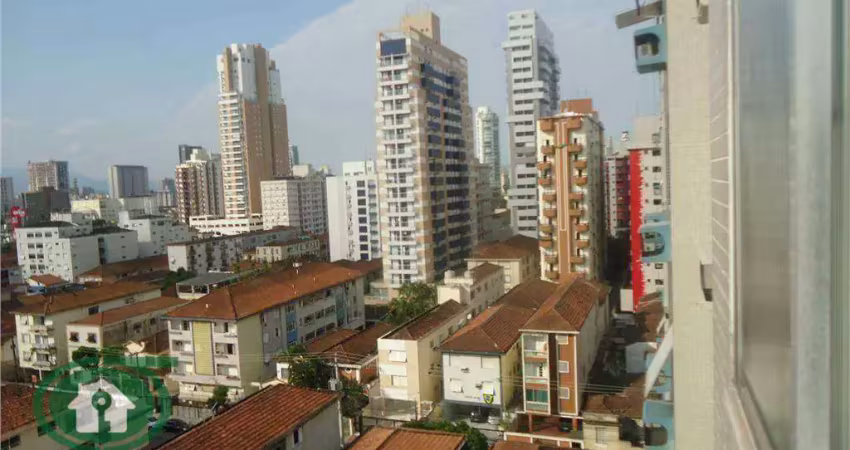 Apartamento reformado para alugar em santos no gonzaga – 2 dormitórios, vista livre, pronto para morar