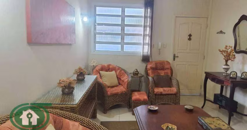Apartamento predio frente ao mar - 2 dormitorios - pompeia - santos