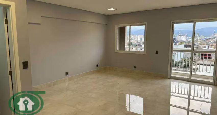 Sala para alugar, 48 m² por r$ 2.300,00/mês - vila matias - santos/sp