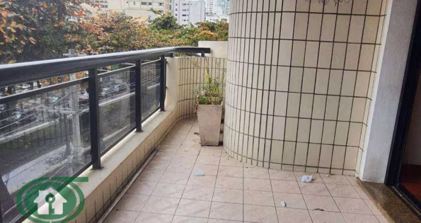 Aluga apartamento 3 dormitorios , 2 garagens no gonzaga – santos/sp