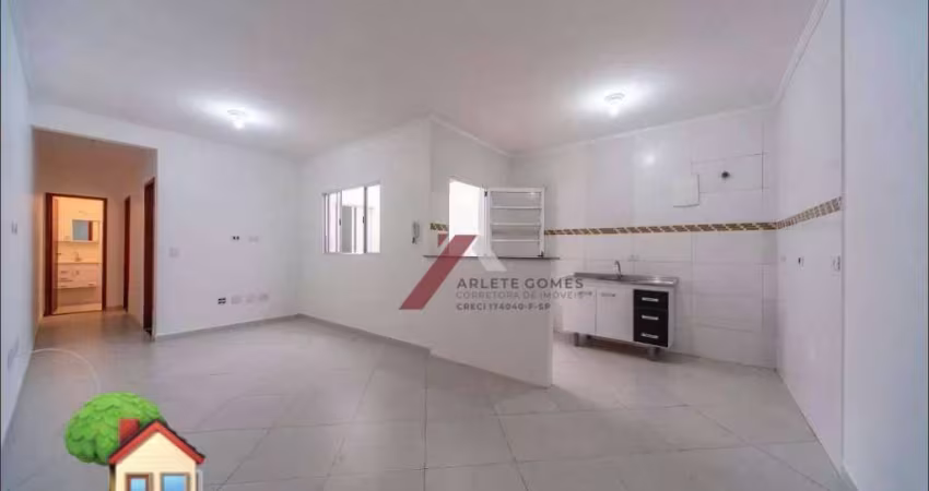 Apartamento com 2 dormitórios à venda, 52 m² por R$ 290.000,00 - Vila Humaitá - Santo André/SP