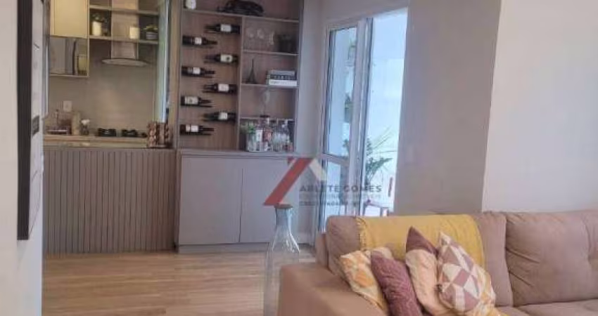 Apartamento com 2 dormitórios à venda, 75 m² por R$ 742.000,00 - Vila Apiaí - Santo André/SP