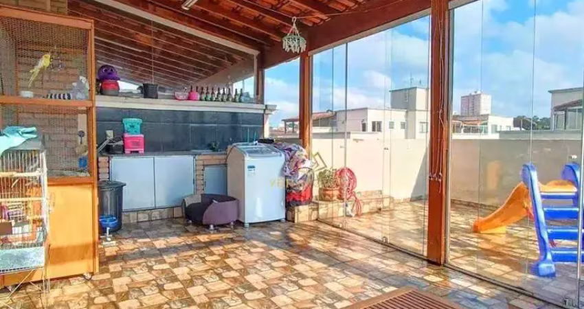 Apartamento Duplex com 3 dormitórios à venda, 120 m² por R$ 445.000,00 - Parque São Vicente - Mauá/SP