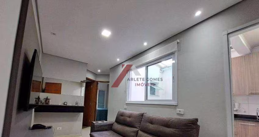 Apartamento com 2 dormitórios à venda, 51 m² por R$ 328.000,00 - Vila Scarpelli - Santo André/SP