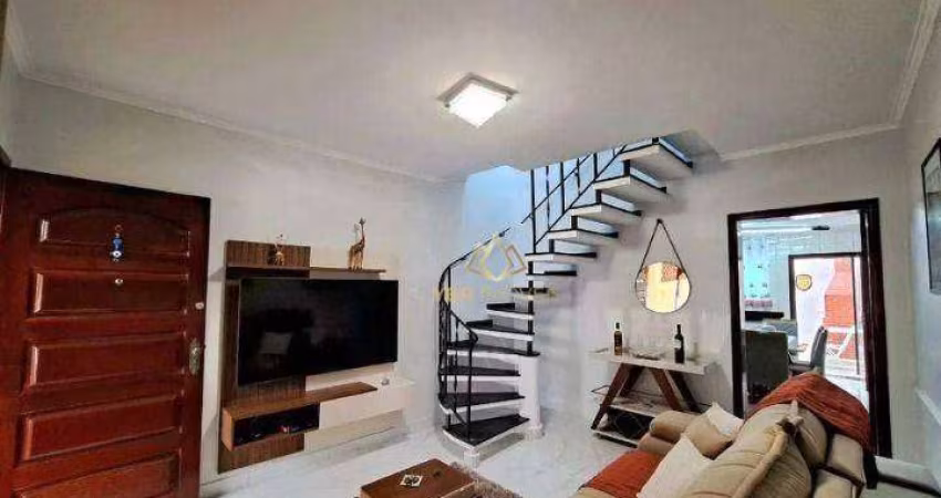 Sobrado com 2 dormitórios à venda, 123 m² por R$ 742.000,00 - Vila Bastos - Santo André/SP