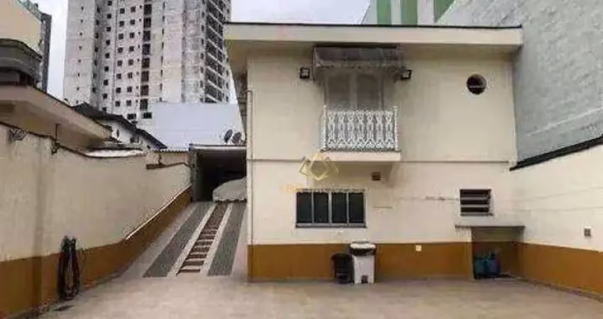 Sobrado com 4 dormitórios para alugar, 420 m² por R$ 10.442,00/mês - Campestre - Santo André/SP