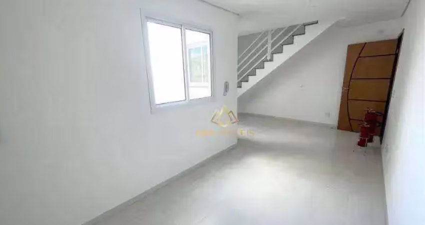 Cobertura com 2 dormitórios à venda, 88 m² por R$ 395.000 - Vila Scarpelli - Santo André/SP
