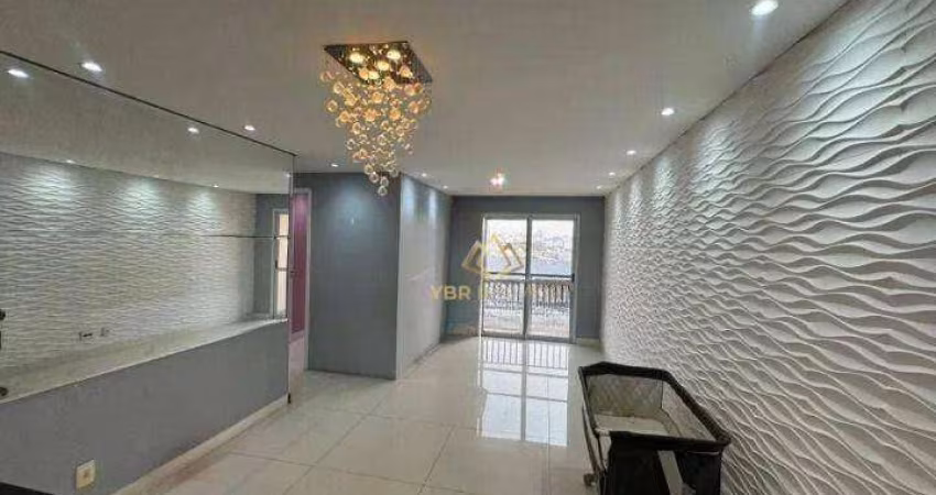 Apartamento com 3 dormitórios à venda, 71 m² por R$ 480.000,00 - Vila Valparaíso - Santo André/SP