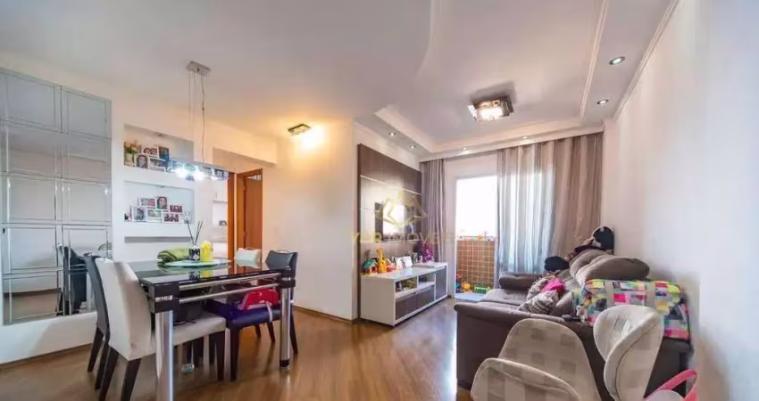 Apartamento com 2 dormitórios à venda, 60 m² por r$ 430.000,00 - vila pires - santo andré/sp