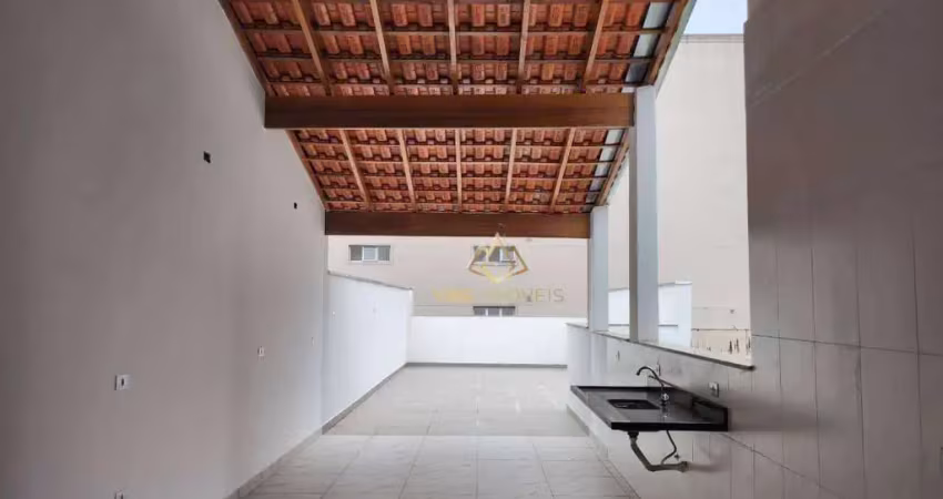 Cobertura com 3 dormitórios à venda, 163 m² por R$ 900.000 - Campestre - Santo André/SP