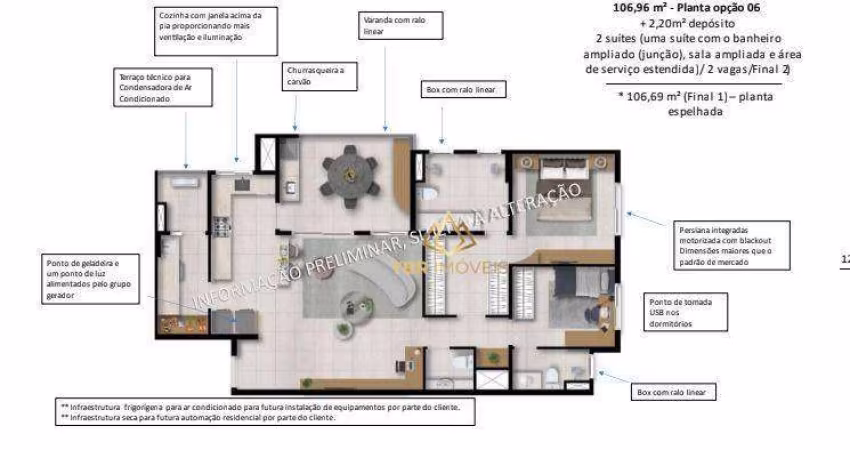 Apartamento com 3 dormitórios à venda, 109 m² por R$ 1.255.125 - Vila Assunção - Santo André/SP