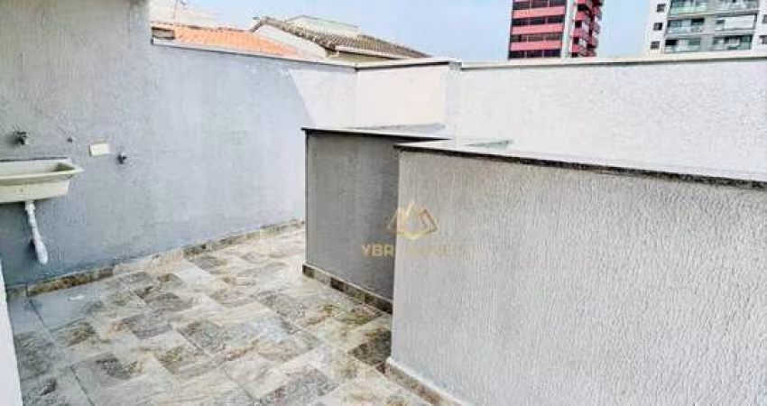 Cobertura com 2 dormitórios, 77 m² - venda por R$ 380.000,00 ou aluguel por R$ 1.907,20/mês - Parque das Nações - Santo André/SP
