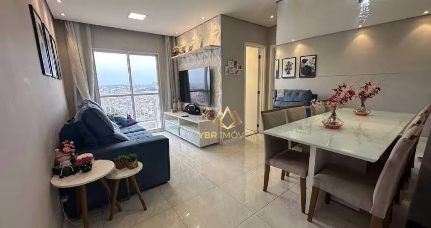 Apartamento com 2 dormitórios à venda, 54 m² por r$ 371.000,00 - vila humaitá - santo andré/sp