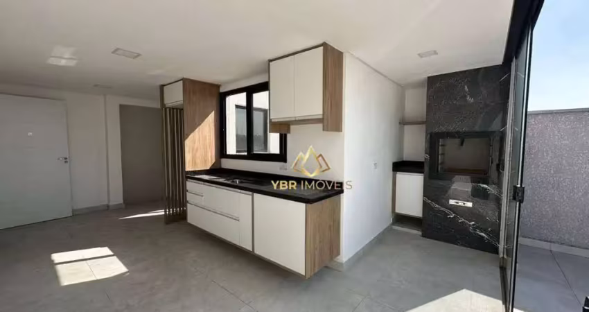 Cobertura com 2 dormitórios à venda, 89 m² por r$ 543.000,00 - parque erasmo assunção - santo andré/sp