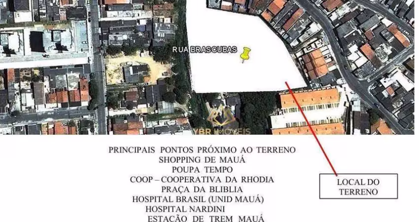 Terreno à venda, 6573 m² por r$ 10.000.000 - vila bocaina - mauá/sp