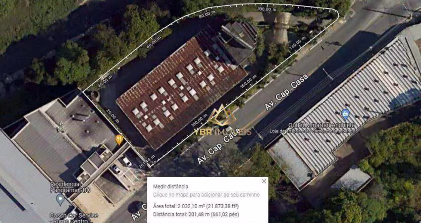 Terreno à venda, 2031 m² por r$ 7.420.000 - demarchi - são bernardo do campo/sp