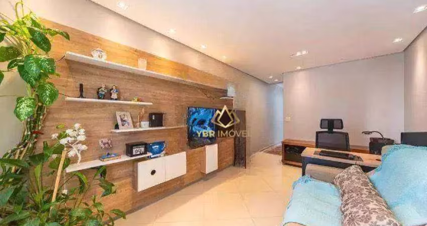 Sobrado com 3 dormitórios à venda, 129 m² por r$ 820.000,00 - vila valparaíso - santo andré/sp
