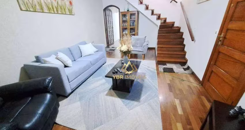 Sobrado com 3 dormitórios à venda, 181 m² por r$ 632.000 - vila guarani - santo andré/sp