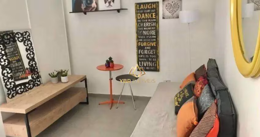 Apartamento com 1 dormitório para alugar, 25 m² por r$ 1.837,63/mês - centro - são caetano do sul/sp