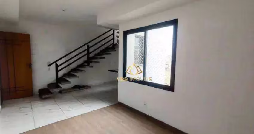 Cobertura com 2 dormitórios à venda, 110 m² por r$ 371.000,00 - parque oratório - santo andré/sp