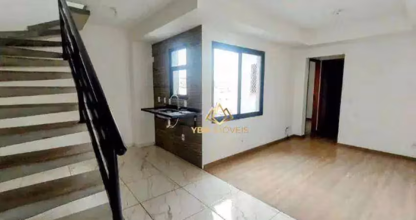 Cobertura com 2 dormitórios à venda, 110 m² por r$ 320.000,00 - parque oratório - santo andré/sp