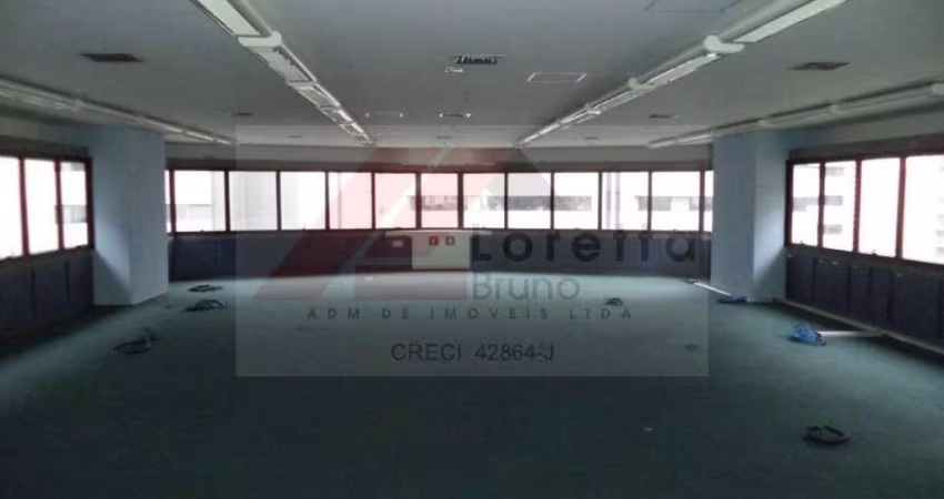 Itaim Bibi - Conjunto Comercial 319m², vão livre, piso porcelanato, bom espaço de trabalho, salas de reunião, boa iluminação. Ar condicionado, 4 banheiros e 5 vagas fixas