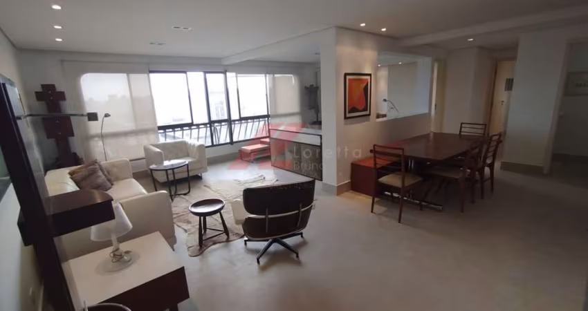 Apartamento de Luxo para Locação em São Paulo-SP, Jardim Paulista: 2 Quartos, 2 Suítes, 2 Salas, 2 Vagas de Garagem, 122m²