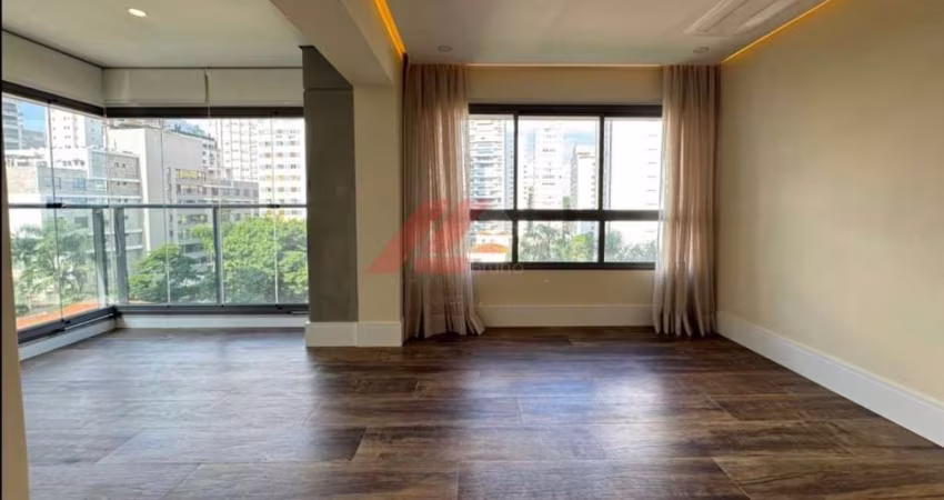 Apartamento para locação de alto padrão no Jardim América, São Paulo-SP: 2 quartos, 1 suíte, 1 sala, 2 banheiros, 1 vaga de garagem, 75m².
