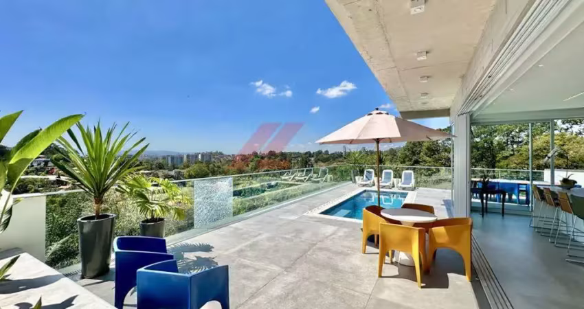 Imponente casa de 7 quartos e 7 suítes em condomínio de luxo em cotia-sp, no bairro palos verdes. agende sua visita!