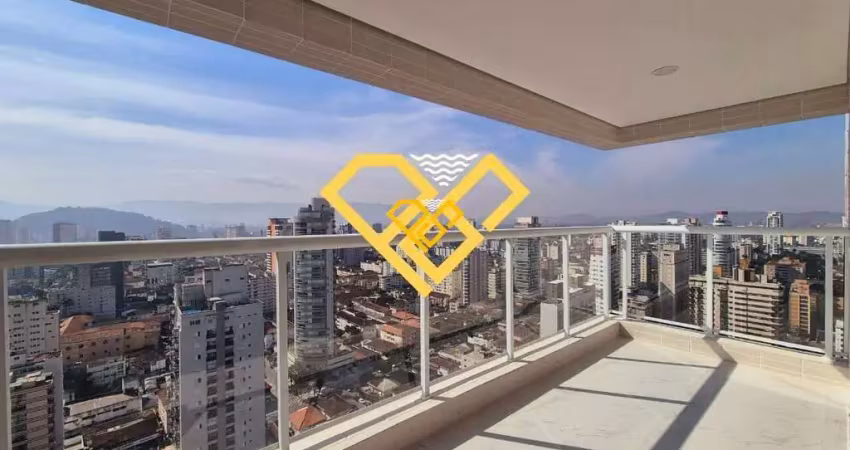 Apartamentoc com 3 dormitórios no bairro gonzaga em santos com 2 vagas
