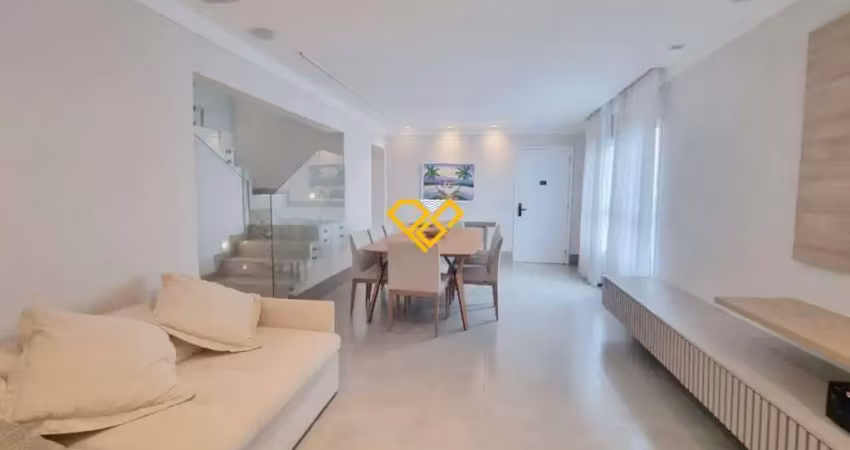 Cobertura duplex 3 quartos para locação em santos - sp