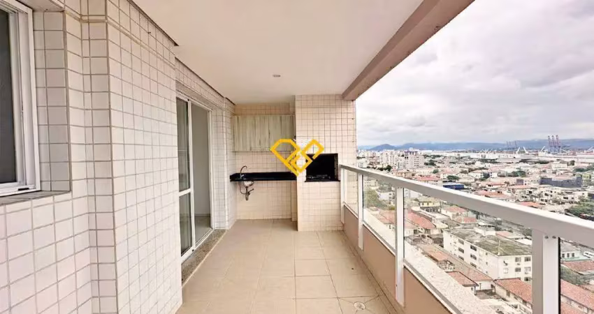 Apartamento com 3 quartos para alugar no Ponta da Praia, Santos 