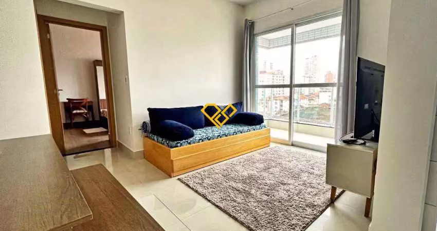 Apartamento com 1 quarto para alugar no Embaré, Santos 