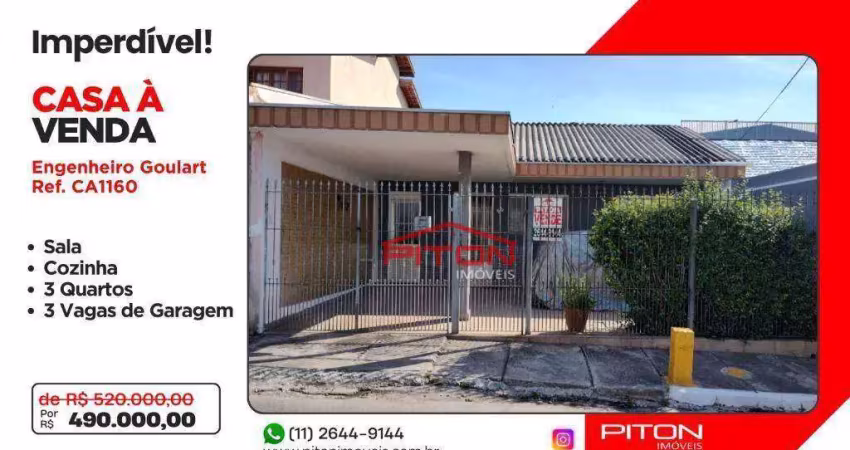 Casa com 3 dormitórios à venda, 113 m² por r$ 490.000,00 - engenheiro goulart - são paulo/sp