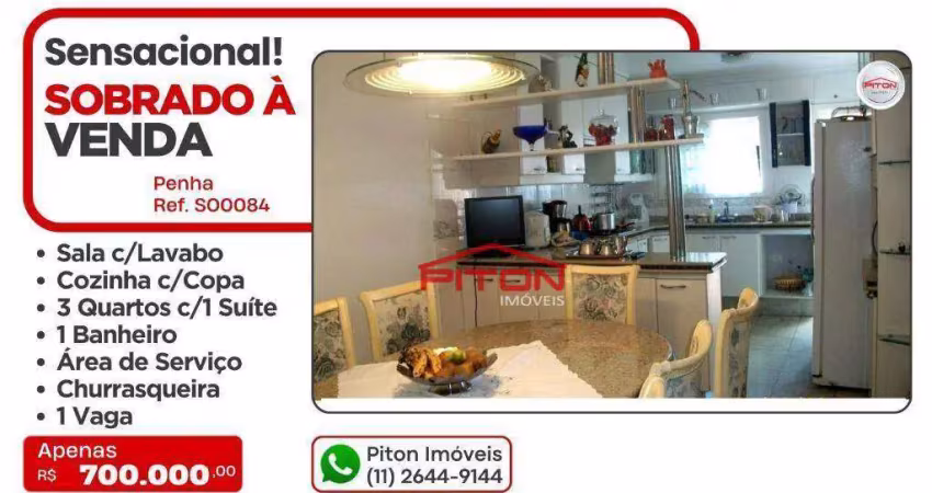 Casa com 3 quartos à venda na Rua Jaime Taveira, 102, Penha, São Paulo