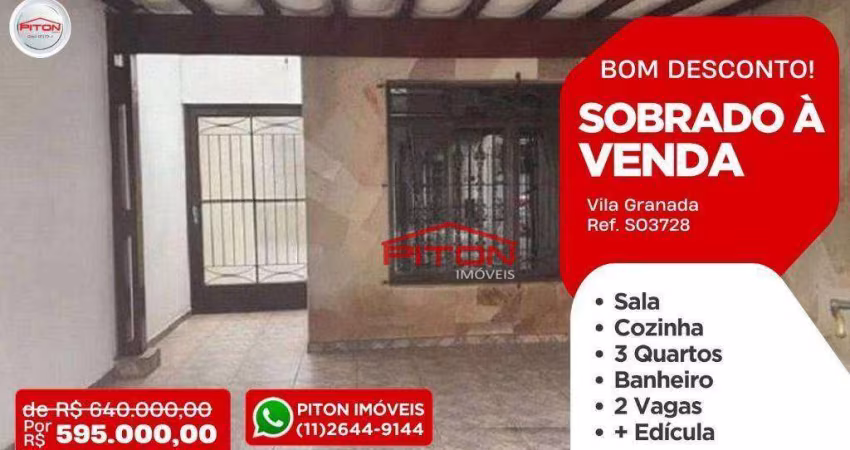Sobrado  - Vila Granada - São Paulo/SP