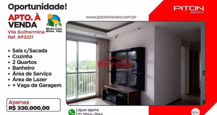 Apartamento com 2 quartos à venda na Praça Nossa Senhora da Anunciação, 80, Vila Guilhermina, São Paulo
