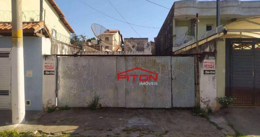 Terreno à venda, 216 m² por R$ 580.000,00 - Penha - São Paulo/SP